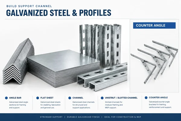 Galvanized Steel Profiles & Channels